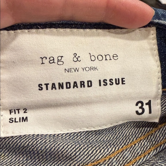 Rag & Bone Standard Issue Slim Dark Wash Classy Versatile Jeans Men’s Size 31 - Picture 6 of 14